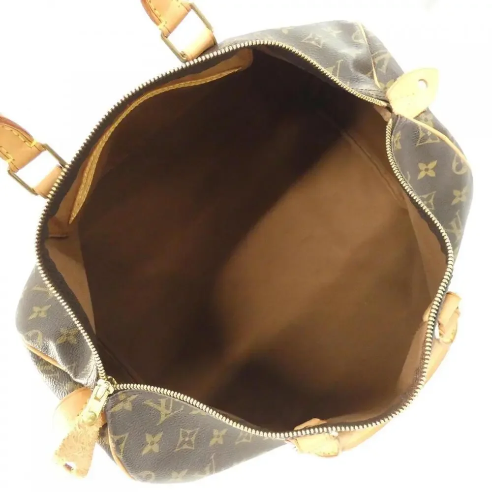 LOUIS VUITTON Brown Monogram Speedy 40 Boston Bag